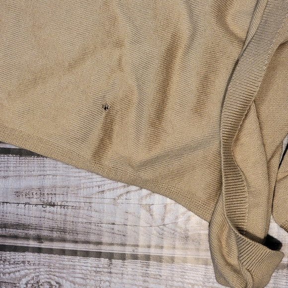 Michael Michael Kors Short Sleeve Beige Open Cardigan Size M - Picture 5 of 8